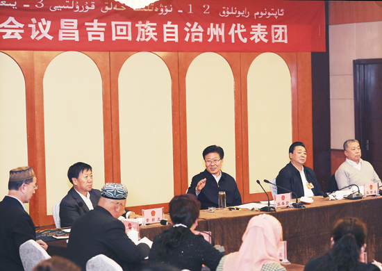 聚焦自治區(qū)兩會之現(xiàn)場:張春賢:解決好基層“物”和“人”的問題 聚焦自治區(qū)兩會之現(xiàn)場:張春賢:解決好基層“物”和“人”的問題