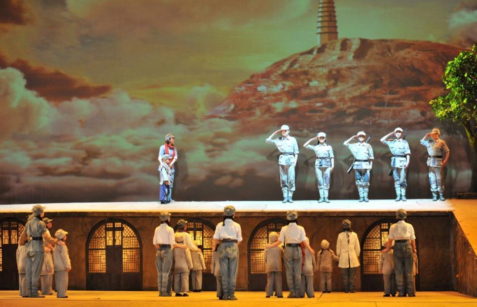 歌舞劇《延安保育院》演出現(xiàn)場